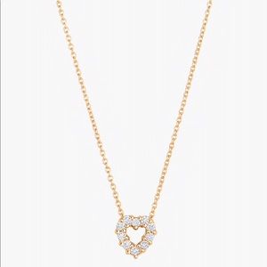 Roberto Coin diamond heart necklace, 18kt gold